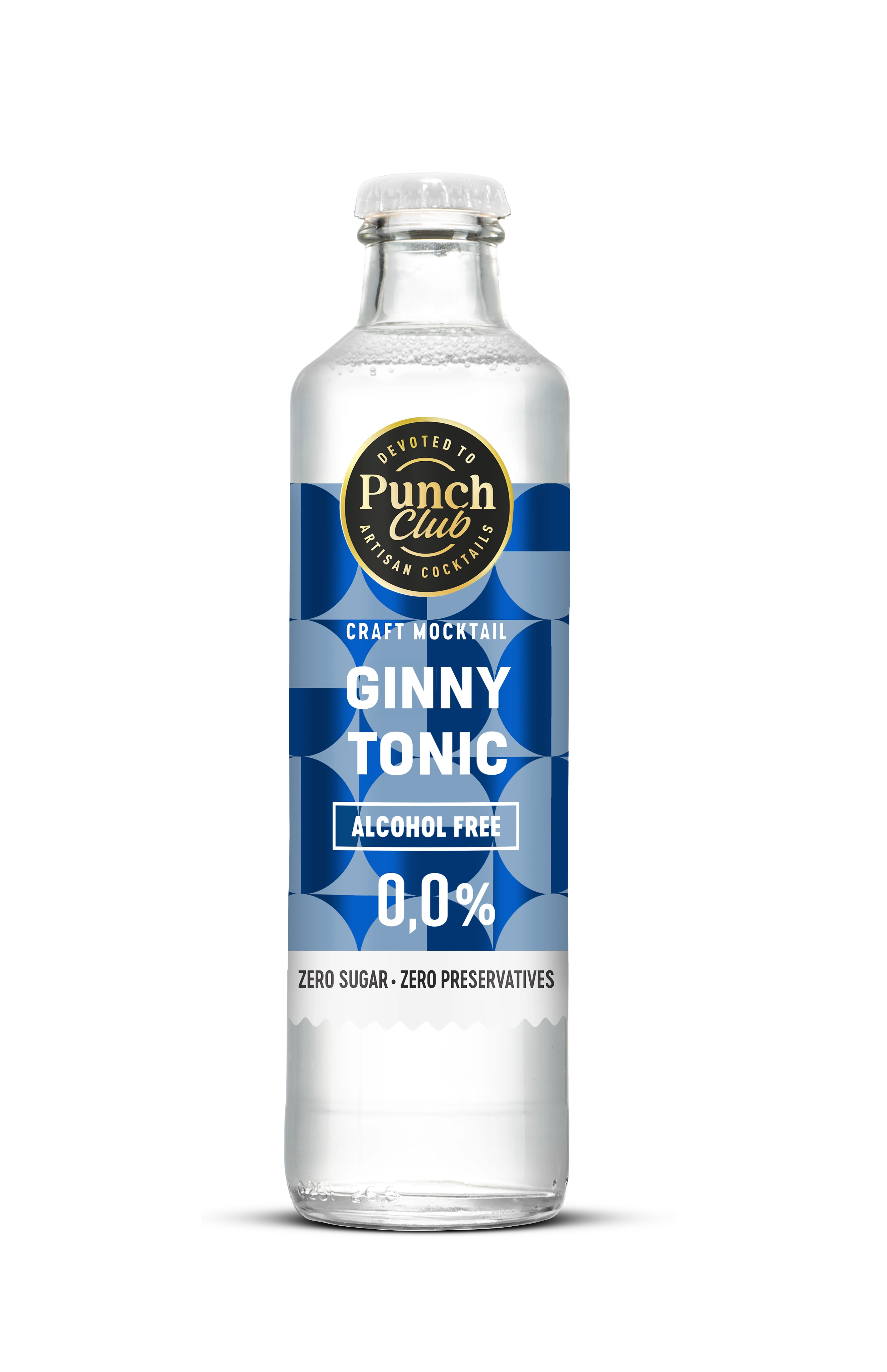 Punch Club Gin & Tonic 0,0% — staklena boca 0,25 L