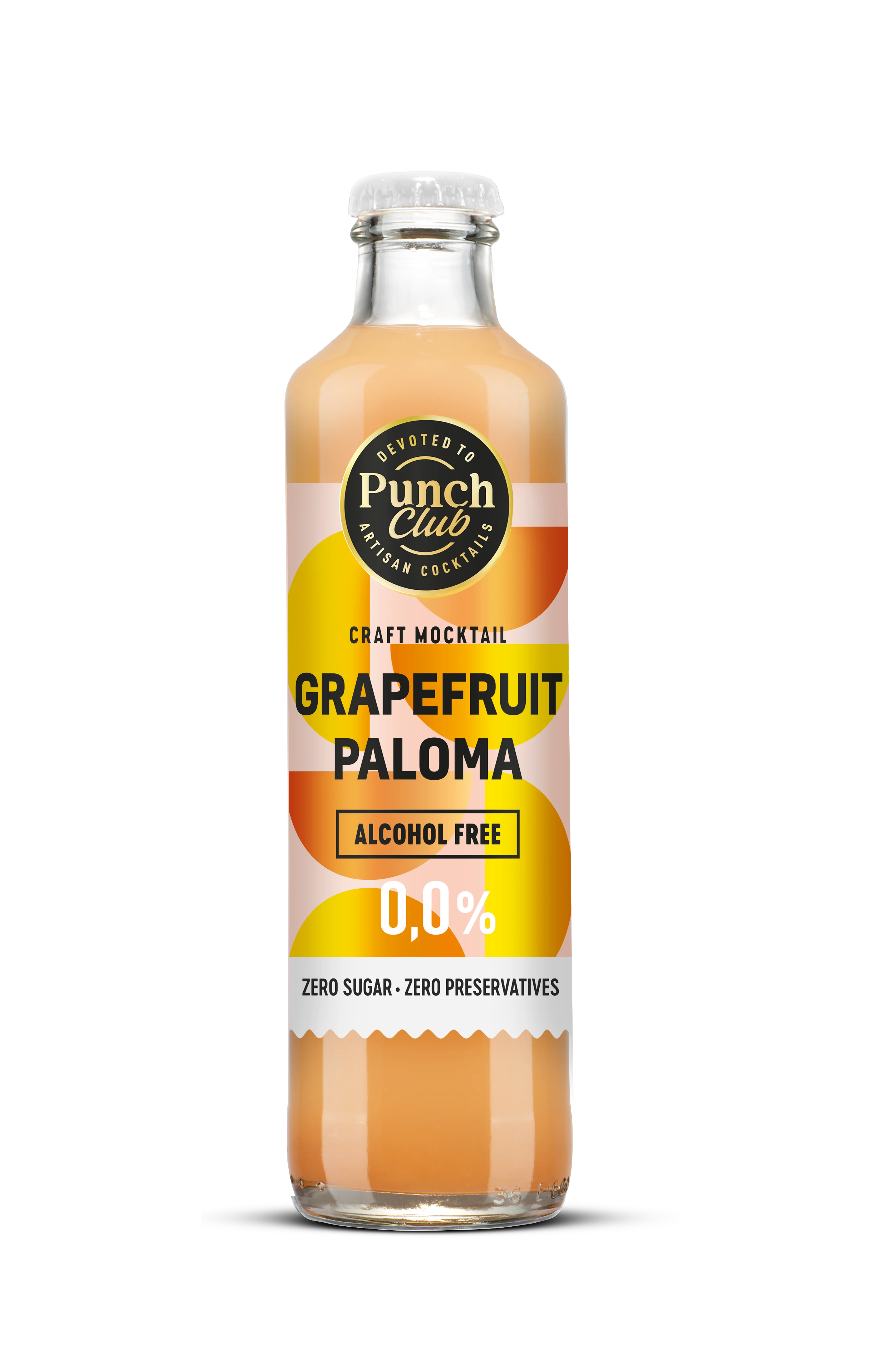 Punch Club Grapefruit Paloma 0,0% — staklena boca 0,25 L
