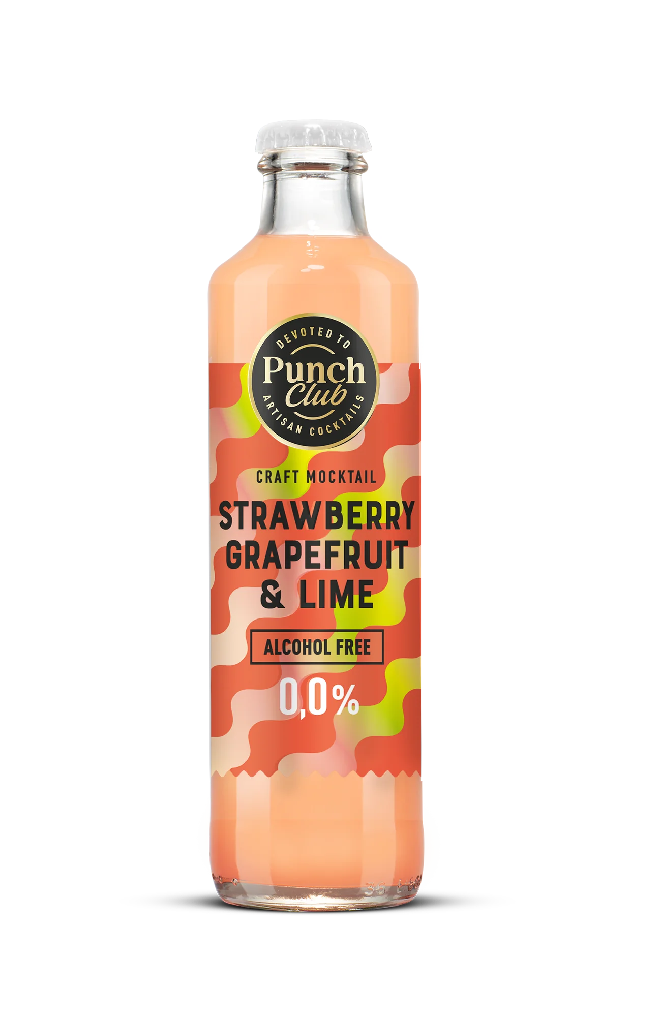 Punch Club Strawberry Grapefruit & Lime 0,0% — staklena boca 0,25 L
