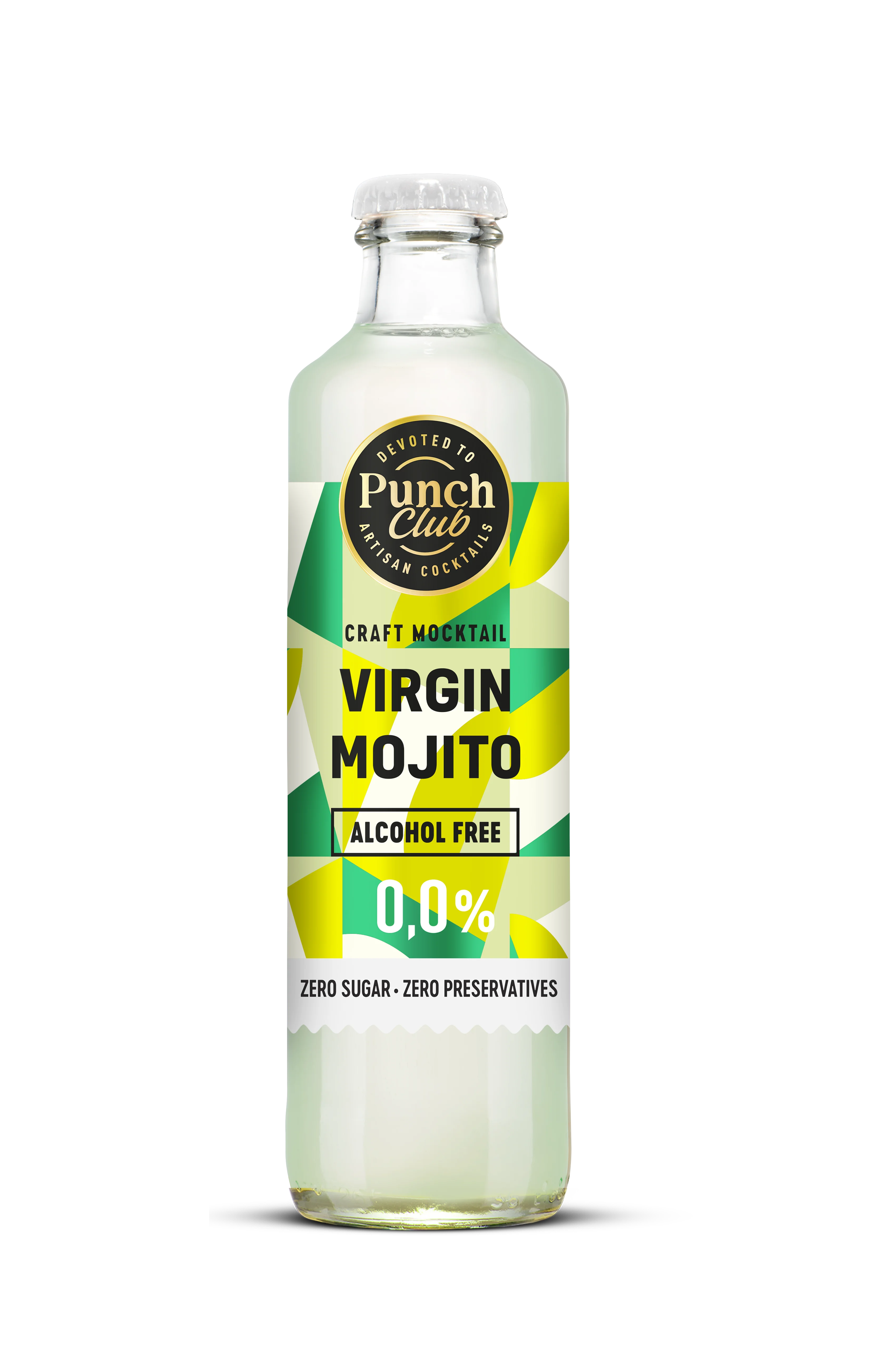 Punch Club Virgin Mojito 0,0% — staklena boca 0,25 L